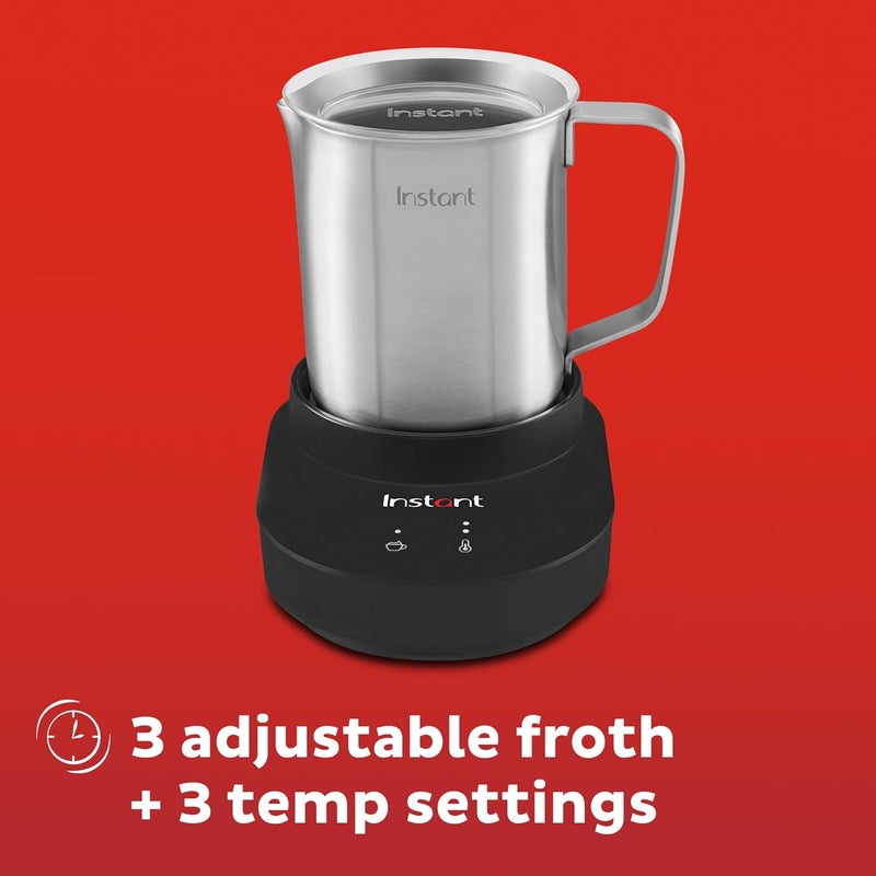 INSTANT Pot Magic Froth 9-in-1 Electric Milk Steamer and Frother,17oz Stainless Steel Pitcher,Hot and Cold Foam Maker and Milk Warmer for Lattes,Cappuccinos,Macchiato (Pack of 2) - Image 5
